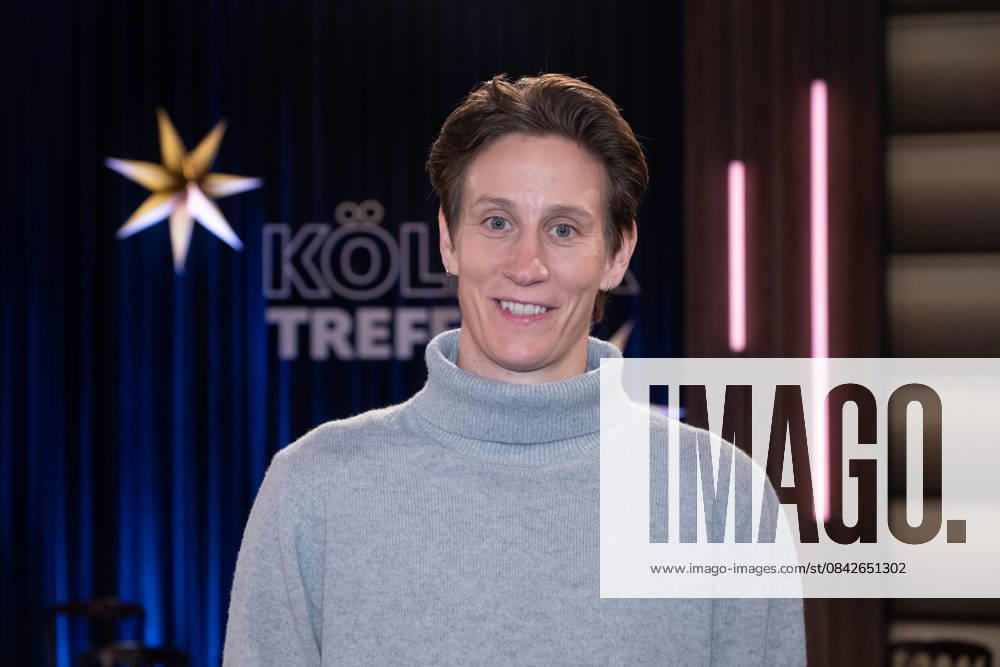 Ann Katrin BERGER, soccer player, goalkeeper, portrait, portrait, portrait, cropped single image, single motif, guest in the program ,,Koelner Treff,, on WDR television