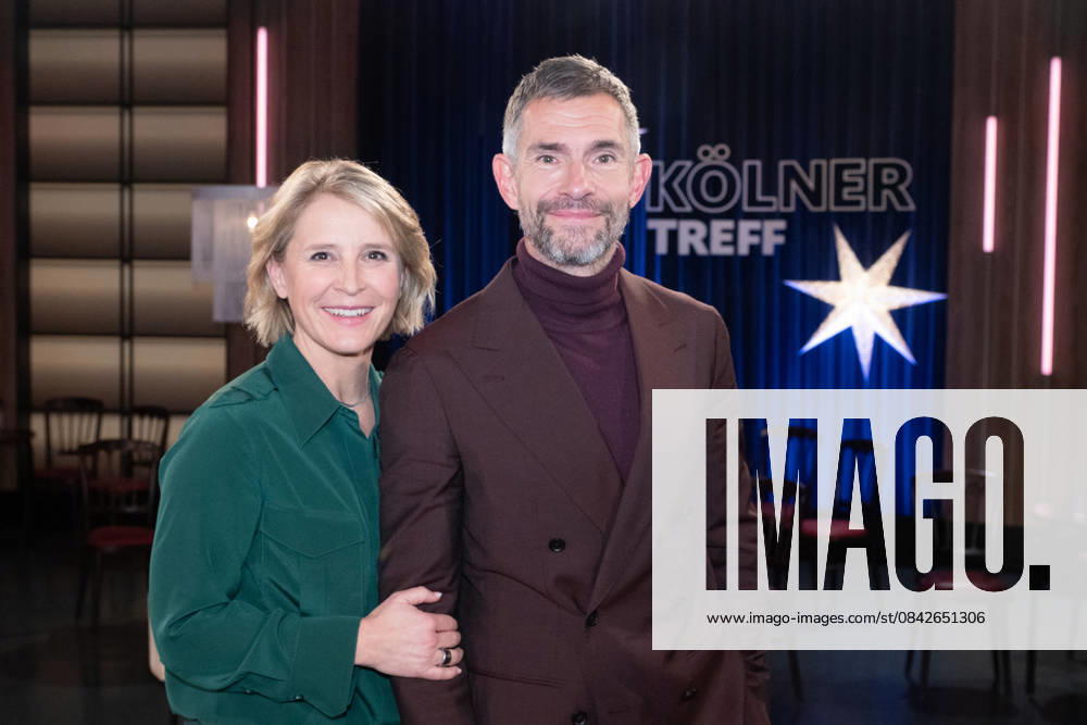 From left Susan LINK, presenter, Micky BEISENHERZ, presenter, host of the program ,,Koelner Treff,, on WDR television