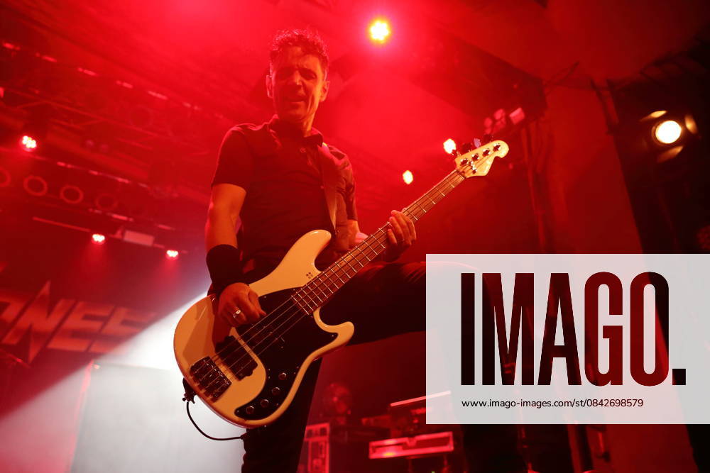 John Calabrese from the band Danko Jones at a concert at the Astra Kulturhaus in Berlin, December 12, 2025 Danko Jones concert Berlin