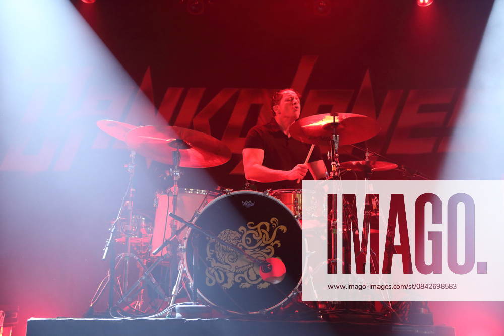 Rich Knox from the band Danko Jones at a concert at the Astra Kulturhaus in Berlin, December 12, 2025 Danko Jones concert Berlin
