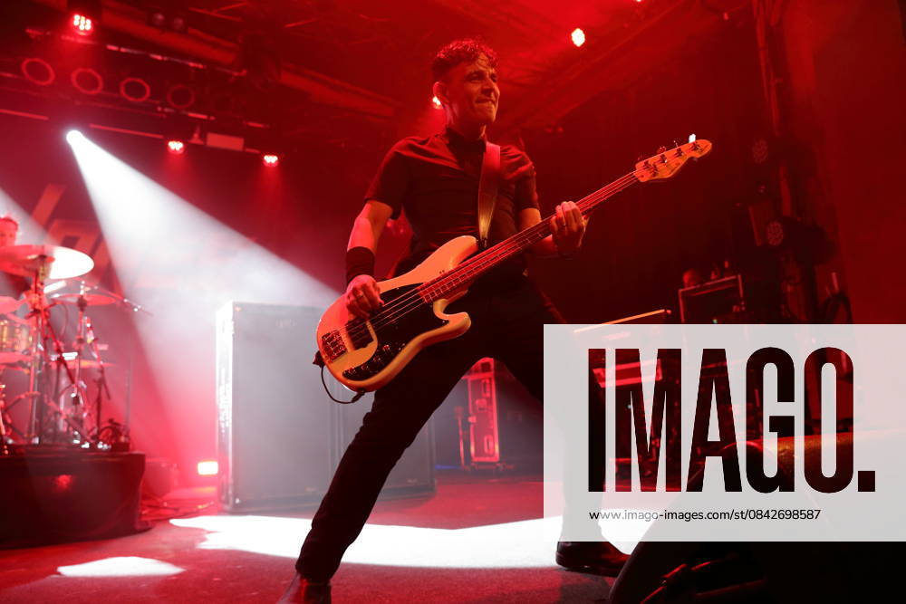 John Calabrese from the band Danko Jones at a concert at the Astra Kulturhaus in Berlin, December 12, 2025 Danko Jones concert Berlin