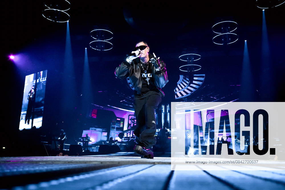 Rome, Marracash is in concert in Rome at the Palazzo dello Sport for his Marra Palazzi25 tour. The Roman dates are sold out. In the photo: MArracash
