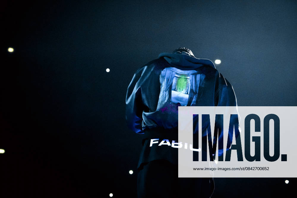 Rome, Marracash is in concert in Rome at the Palazzo dello Sport for his Marra Palazzi25 tour. The Roman dates are sold out. In the photo: MArracash