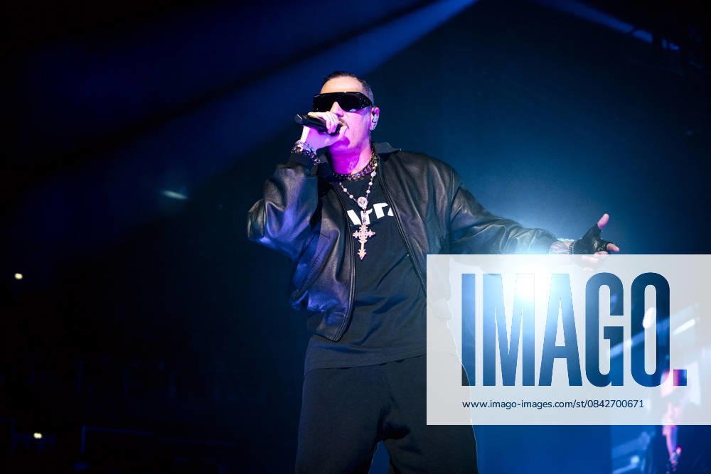 Rome, Marracash is in concert in Rome at the Palazzo dello Sport for his Marra Palazzi25 tour. The Roman dates are sold out. In the photo: MArracash