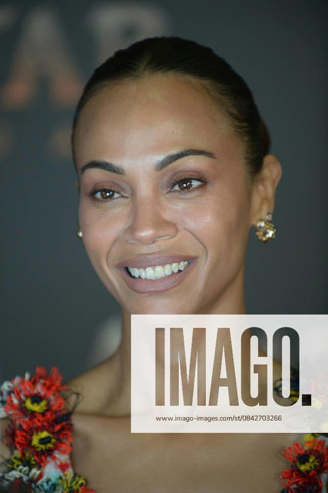 MIAMI, FLORIDA - DECEMBER 12: Zoe Saldana attends the Miami Special Screening of Avatar: Fire and Ash at AMC Sunset Place 24 in Miami, Florida on December 12, 2025.
