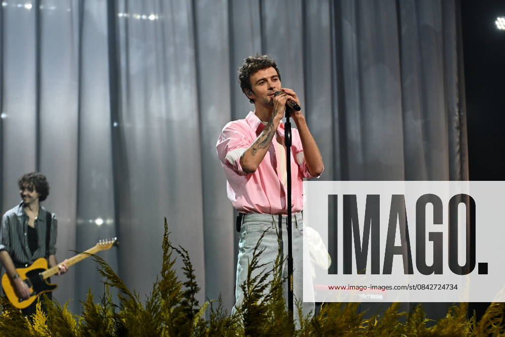 Solo concert of Ukrainian singer Max Barskih in Kyiv - 13 Dec 2025 Ukrainian singer Max Barskih performs at the Kyiv Palace of Sports. Kyiv Ukraine