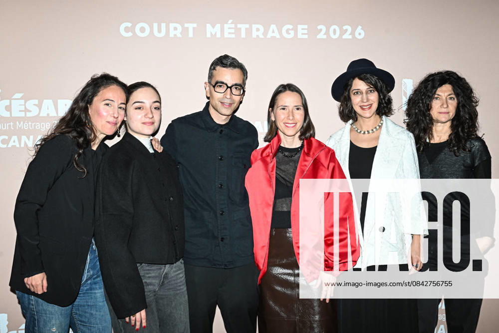Photocall Courts Metrages Cesar 2026 in Paris FA (L-R) A guest, Luana Bajrami, Alexandre Singh, Natalie Musteata, Zar Amir Ebrahimi and a guest pose for a photocall during the Brunch of Courts Metrages Cesar 2026 in Paris on December 14, 2025. Photo by Firas Abdullah ABACAPRESS.COM Paris Ile-de-France France