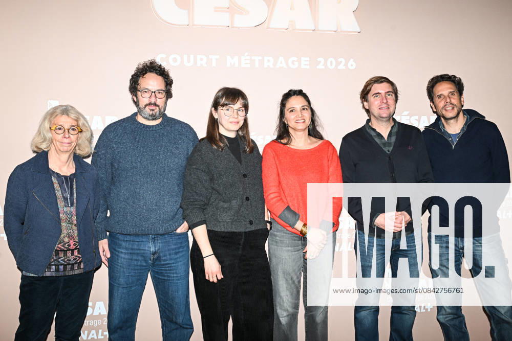 Photocall Courts Metrages Cesar 2026 in Paris FA (L-R) Guests, Sandra Desmazieres, Jerome Barthelemy and Daniel Sauvage pose for a photocall during the Brunch of Courts Metrages Cesar 2026 in Paris on December 14, 2025. Photo by Firas Abdullah ABACAPRESS.COM Paris Ile-de-France France