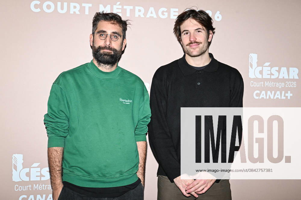 Photocall Courts Metrages Cesar 2026 in Paris FA (L-R) Galdric Fleury and Eliott Baillon pose for a photocall during the Brunch of Courts Metrages Cesar 2026 in Paris on December 14, 2025. Photo by Firas Abdullah ABACAPRESS.COM Paris Ile-de-France France