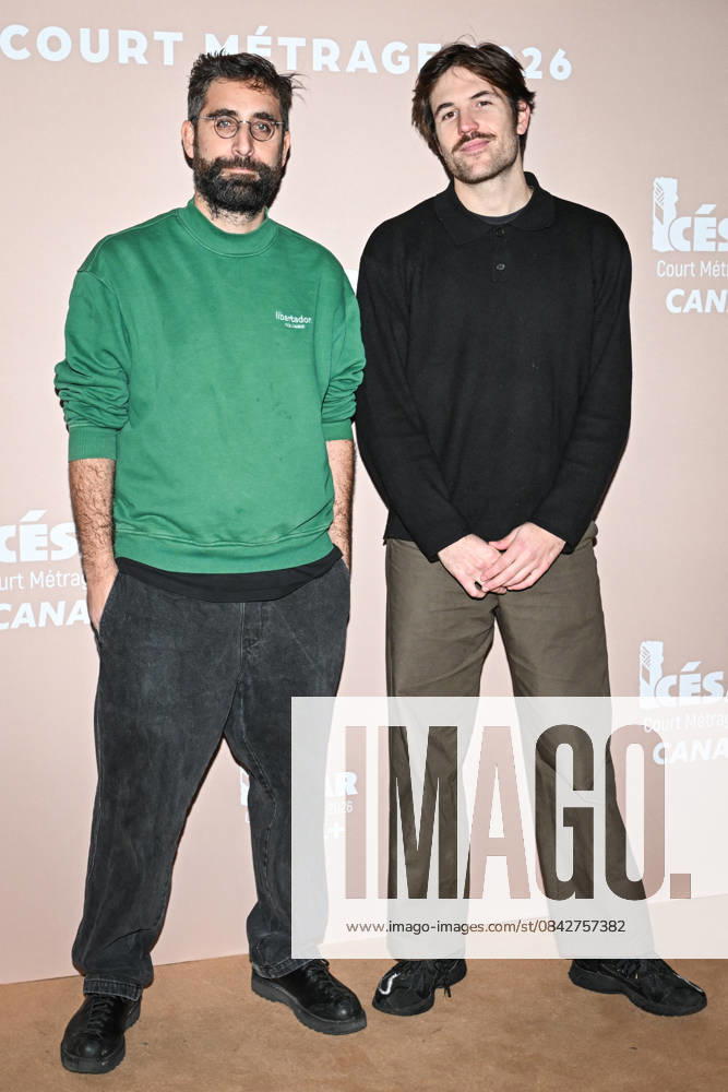Photocall Courts Metrages Cesar 2026 in Paris FA (L-R) Galdric Fleury and Eliott Baillon pose for a photocall during the Brunch of Courts Metrages Cesar 2026 in Paris on December 14, 2025. Photo by Firas Abdullah ABACAPRESS.COM Paris Ile-de-France France