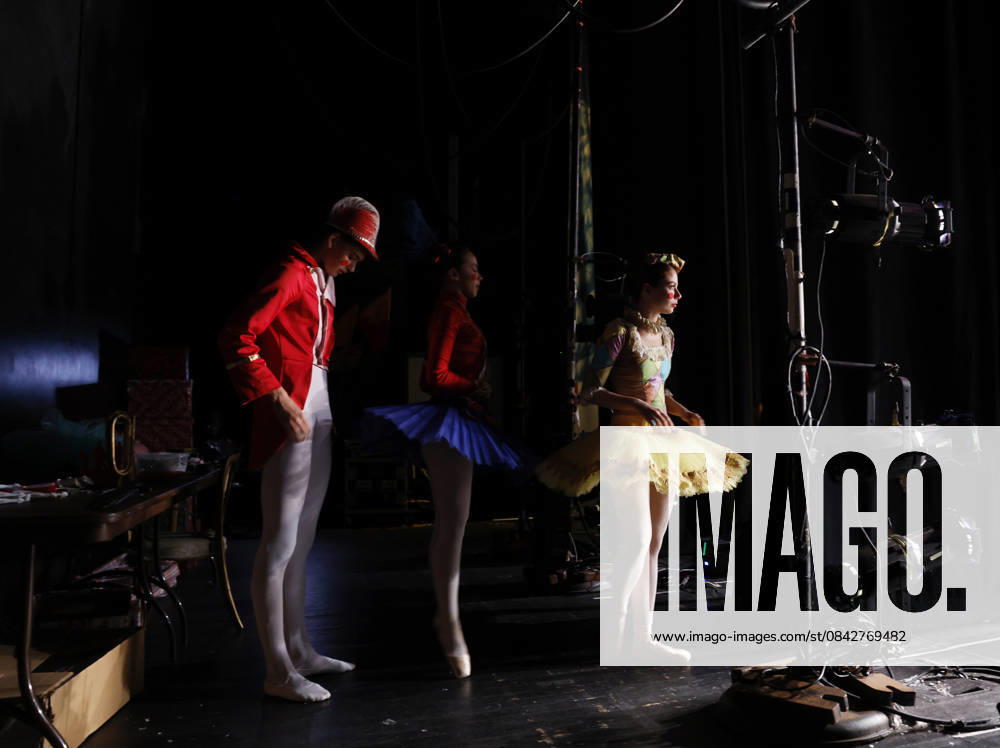 Dancer wait in the wings before taking the stage at the Joffrey Ballet School performance of The Nutcracker at the LaGuardia Performing Arts Center on Sunday, December 14, 2025 in New York City. NYP20251214104 JohnxAngelillo