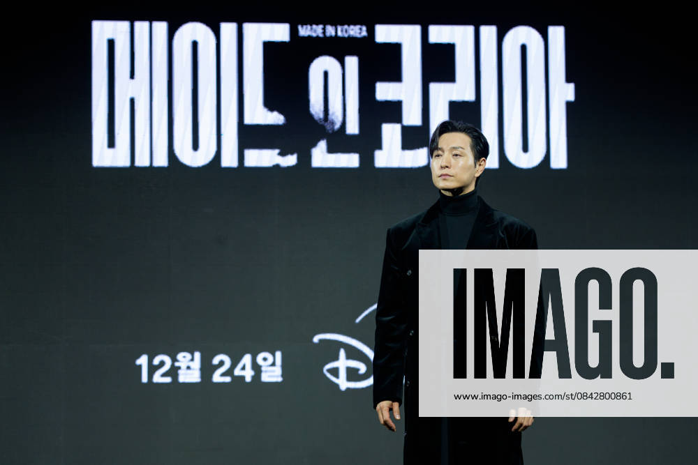 Disney Plus series Made In Korea press conference SEOUL, SOUTH KOREA, DEC 15: South Korean actor Jung Sung-il during Disney Plus series Made In Korea press conference at the InterContinental Seoul Parnas in Seoul, South Korea, on December 15, 2025. Seoul the InterContinental Seoul Parna South Korea 8247_286125