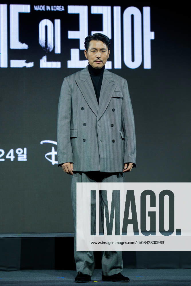 Disney Plus series Made In Korea press conference SEOUL, SOUTH KOREA, DEC 15: South Korean actor Jung Woo-sung during Disney Plus series Made In Korea press conference at the InterContinental Seoul Parnas in Seoul, South Korea, on December 15, 2025. Seoul the InterContinental Seoul Parna South Korea 8247_286152
