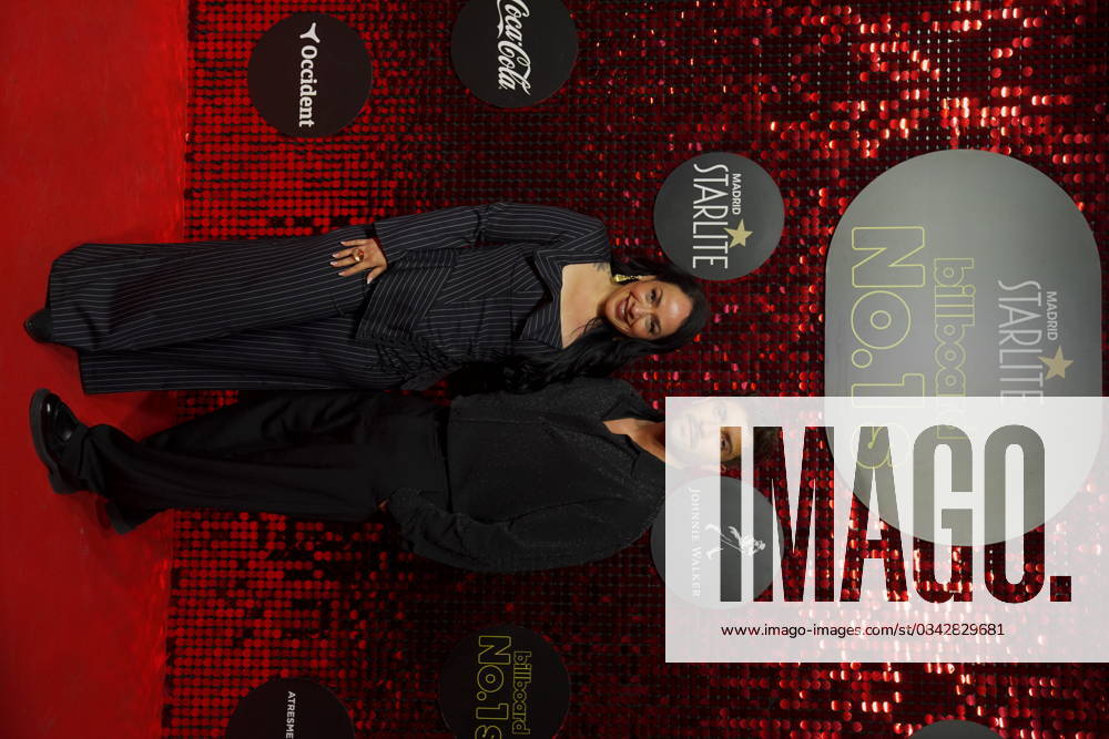 Carla Morrison and Pablo Alborán attend the Billboard No. 1s photocall at Ifema on December 15, 2025 in Madrid, Spain.( ALTERPHOTOS S.Villarroel) (20251215058)