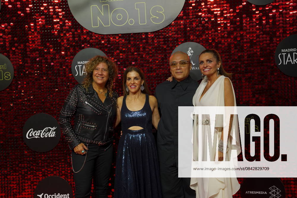 Singer Rosana, Leila Cobo, Billboard CEO Mike Van and Sandra García-Sanjuan attend the Billboard No. 1s photocall at Ifema on December 15, 2025 in Madrid, Spain.( ALTERPHOTOS S.Villarroel) (00953)