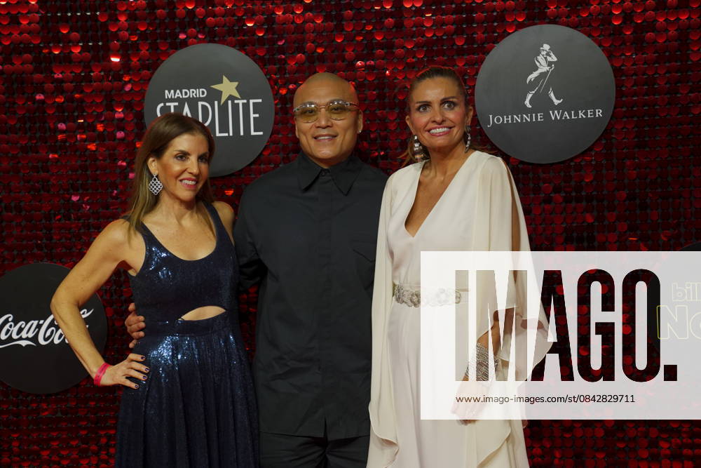 Leila Cobo, Billboard CEO Mike Van and Sandra García-Sanjuan attend the Billboard No. 1s photocall at Ifema on December 15, 2025 in Madrid, Spain.( ALTERPHOTOS S.Villarroel) (00973)