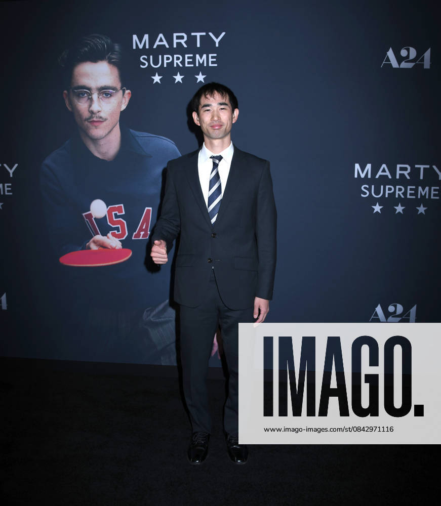Koto Kawaguchi attends A24 s Marty Supreme New York Premiere. Held at Regal Times Square in New York. Zuma Press December 16, 2025. New York United States - ZUMAp281 20251216_zea_p281_282