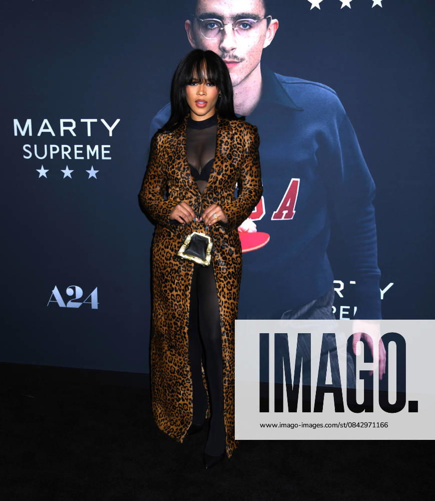Serayah McNeill attends A24 s Marty Supreme New York Premiere. Held at Regal Times Square in New York. Zuma Press December 16, 2025. New York United States - ZUMAp281 20251216_zea_p281_304