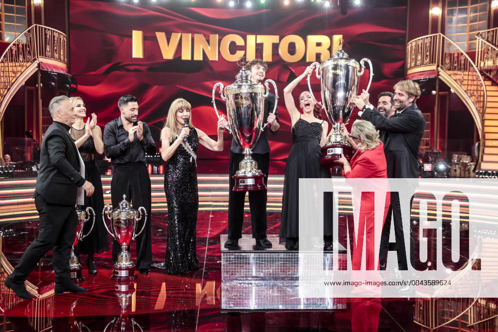 Dancing with the Stars television show, the finale. Pictured is Andrea Delogu and Nikita Perotti, the winners. Rome, Italy 20 December 2025 Rome Italy - ZUMAa289 20251221_zia_a289_044