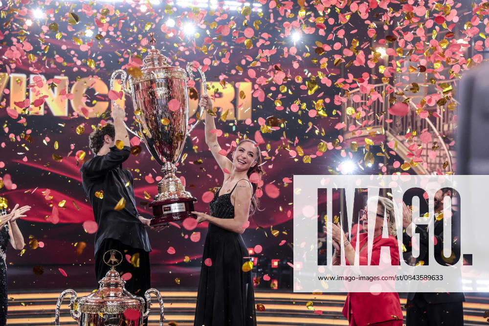 Dancing with the Stars television show, the finale. Pictured is Andrea Delogu and Nikita Perotti, the winners. Rome, Italy 20 December 2025 Rome Italy - ZUMAa289 20251221_zia_a289_048
