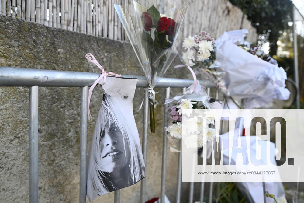Tribute to Brigitte Bardot, December 29, 2025, in Saint-Tropez, France.