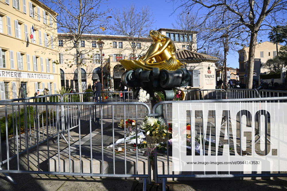 Tribute to Brigitte Bardot, December 29, 2025, in Saint-Tropez, France.