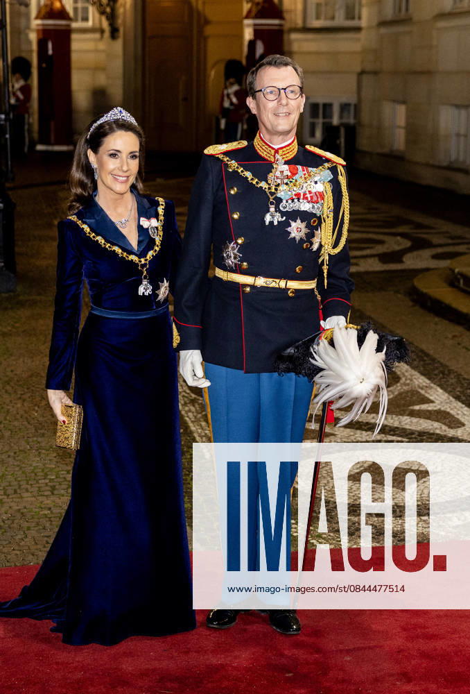 Amalienborg Princess Marie and Prince Joachim arrive for the New Years reception at Christian palace in Copenhagen, Denmark. Â