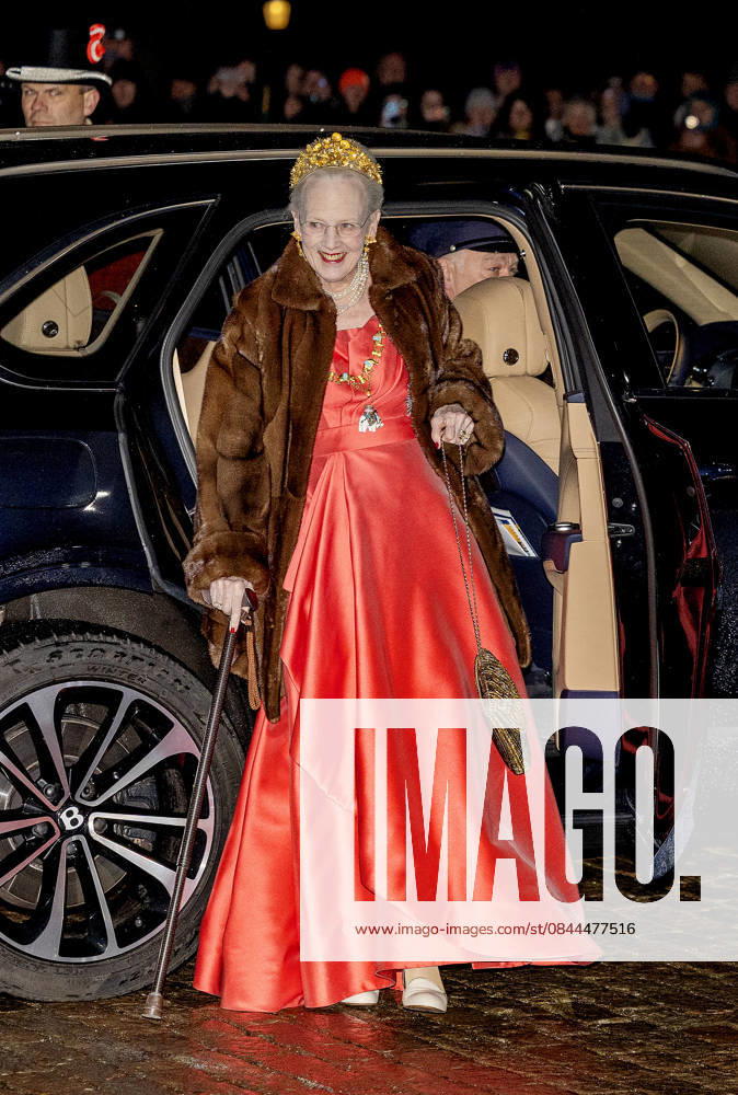 Amalienborg Queen Margrethe arrive for the New Years reception at Christian palace in Copenhagen, Denmark. Â
