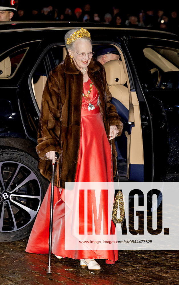 Amalienborg Queen Margrethe arrive for the New Years reception at Christian palace in Copenhagen, Denmark. Â