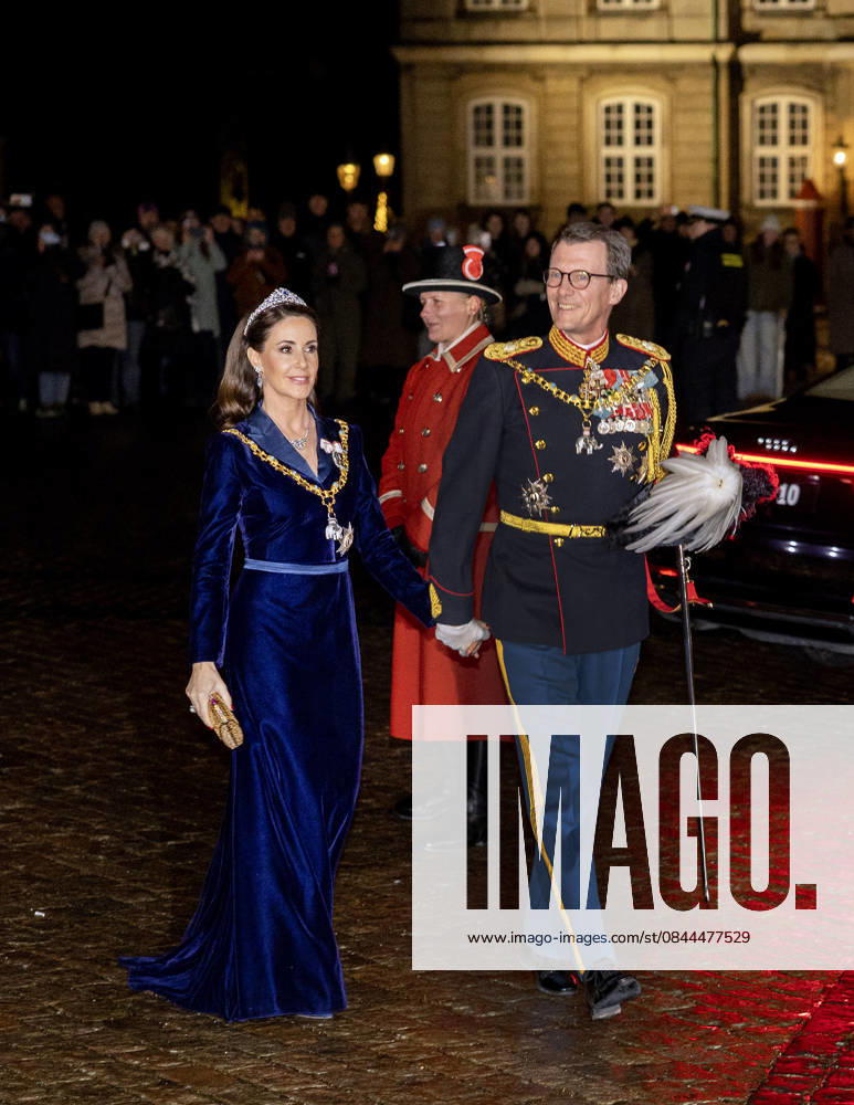 Amalienborg Princess Marie and Prince Joachim arrive for the New Years reception at Christian palace in Copenhagen, Denmark. Â