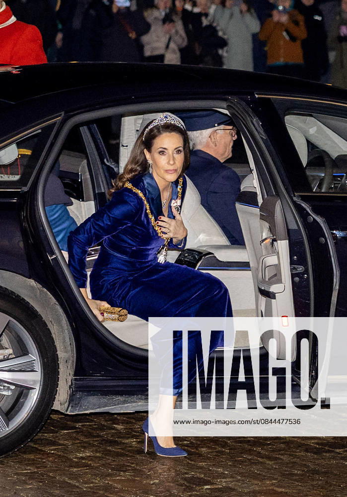 Amalienborg Princess Marie arrive for the New Years reception at Christian palace in Copenhagen, Denmark. Â
