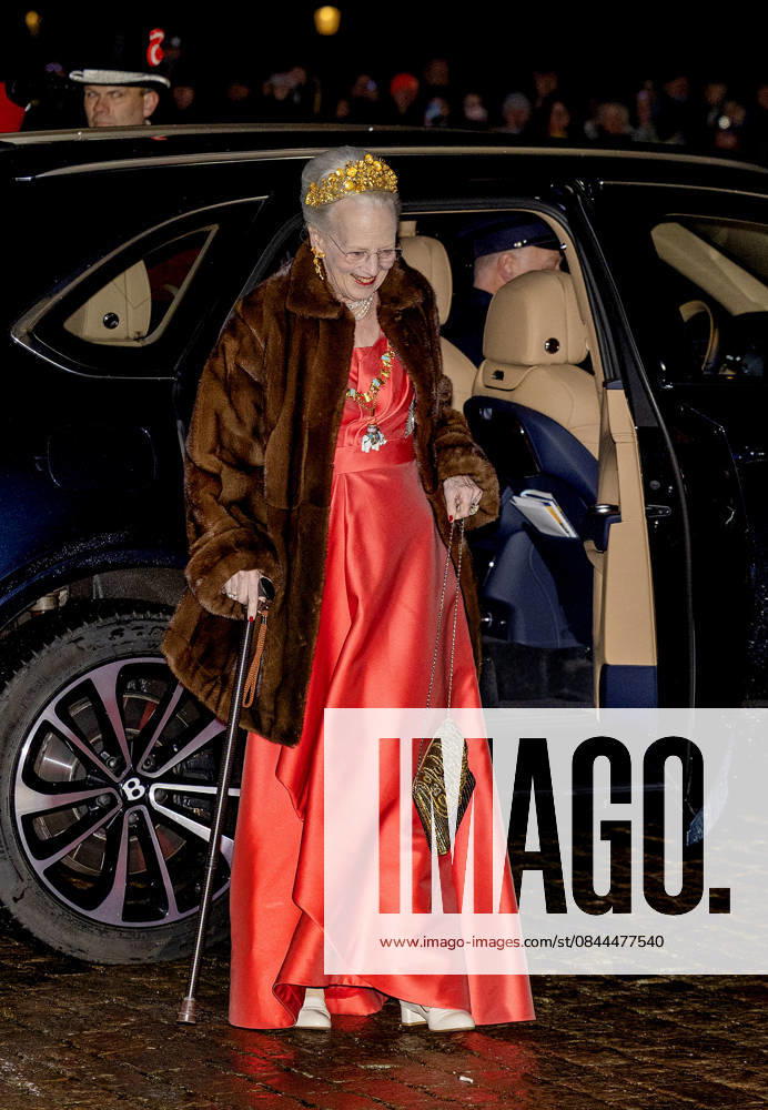 Amalienborg Queen Margrethe arrive for the New Years reception at Christian palace in Copenhagen, Denmark. Â