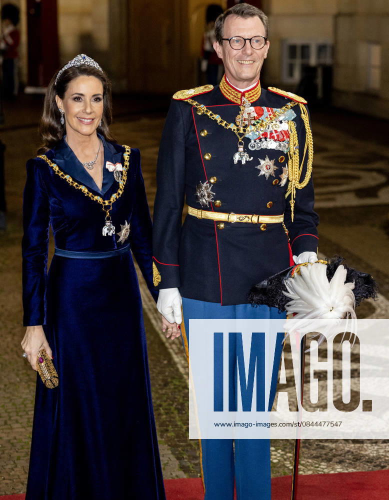 Amalienborg Princess Marie and Prince Joachim arrive for the New Years reception at Christian palace in Copenhagen, Denmark. Â