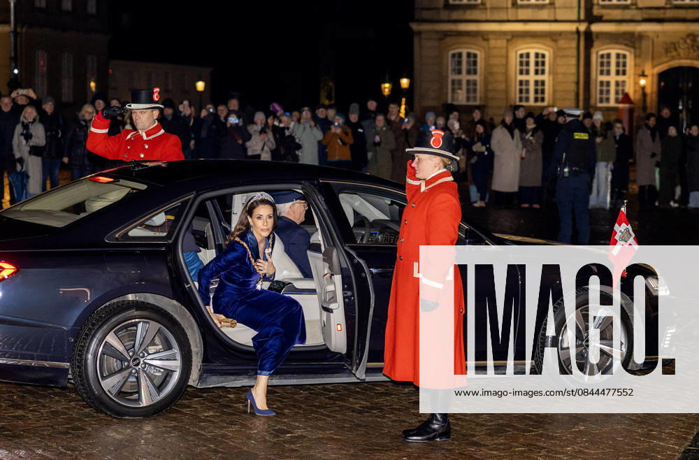 Amalienborg Princess Marie arrive for the New Years reception at Christian palace in Copenhagen, Denmark. Â