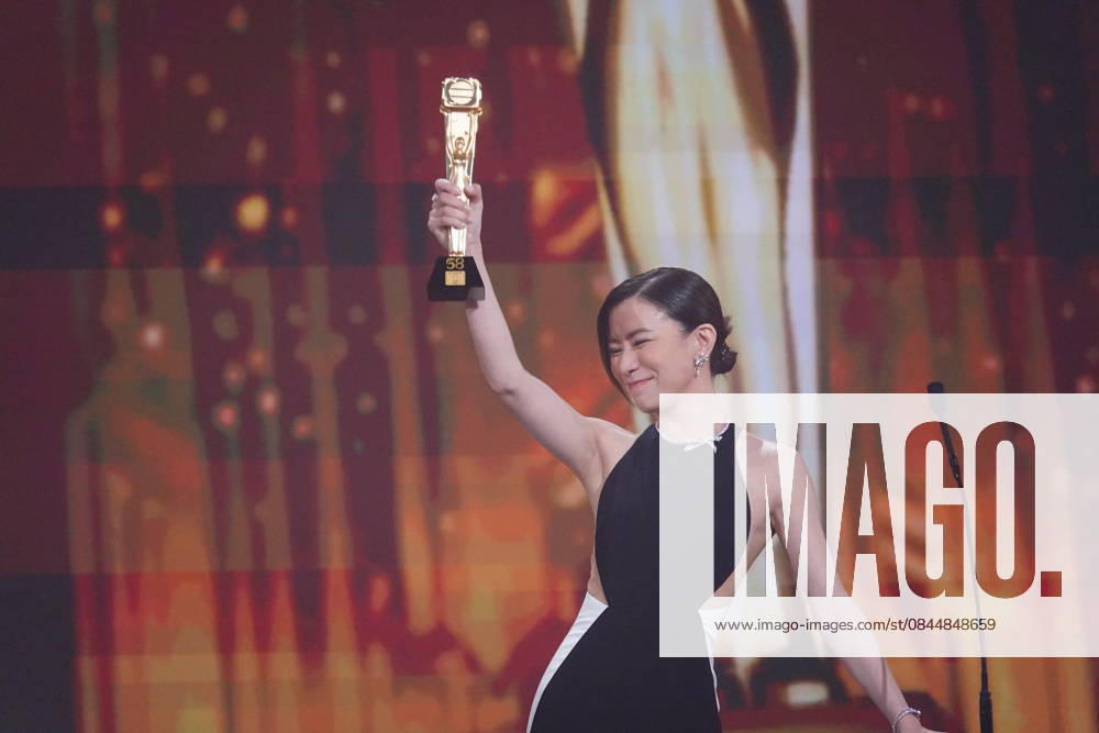 Actress Charmaine Sheh Sze-man wins the Best Actress award for the fourth time at the TVB Anniversary Awards 2025 on January 4, 2026 in Macao, China.