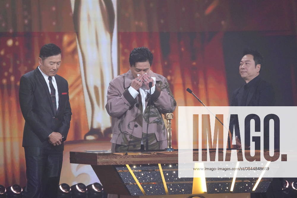 Actor Bosco Wong Chung-chak wins the Best Actor award at the TVB Anniversary Awards 2025 on January 4, 2026 in Macao, China.