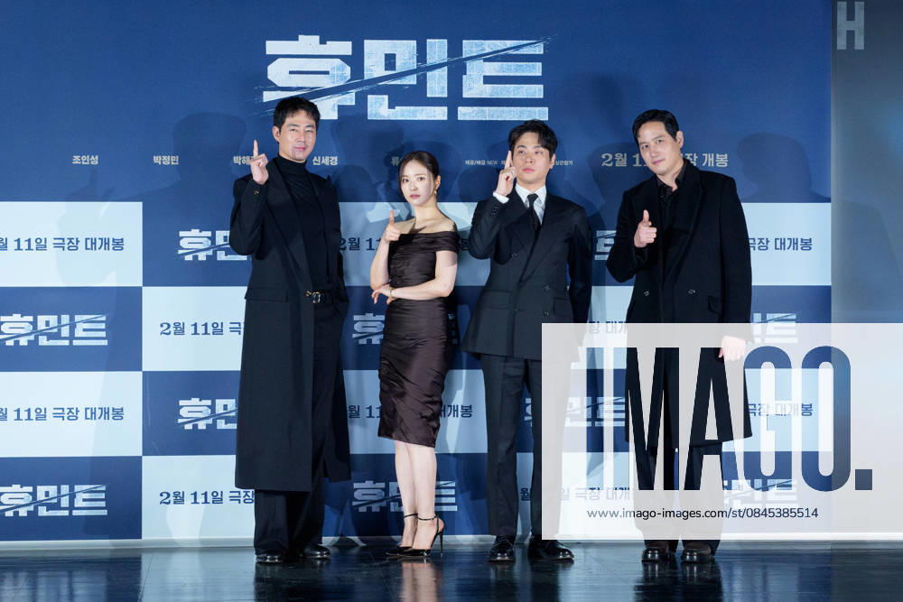 HUMINT film press conference SEOUL, SOUTH KOREA, JAN 12: Zo In-sung, Shin Sae-kyeong, Park Jeong-min, Park Hae-joon during HUMINT film press conference at the Lotte Cinema in Seoul, South Korea, on January 12, 2026. Seoul the Lotte Cinema South Korea 8251_286286