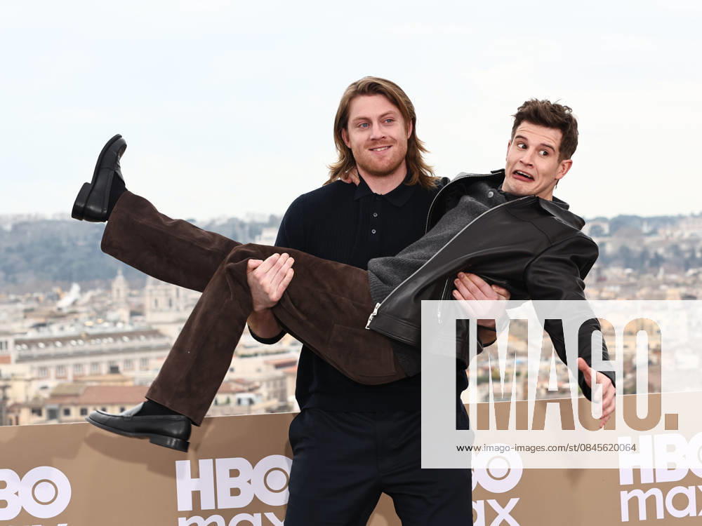 Rome, Hotel De la Ville, HBO Max Italia photocall. Pictured: Peter Claffey, Shaun Thomas