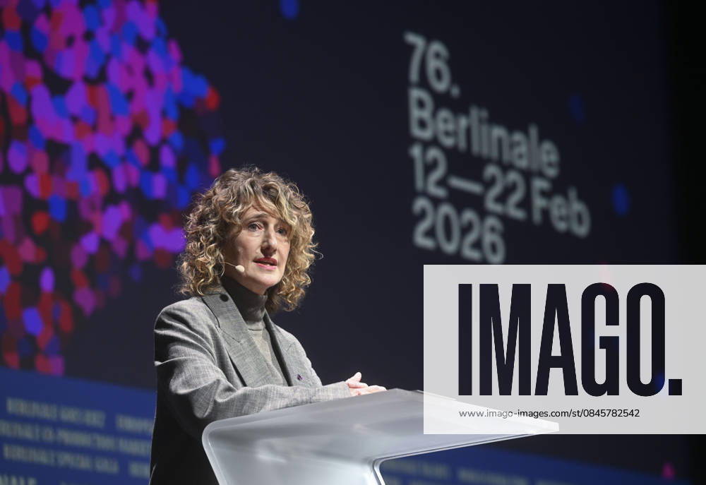 Promotional event ahead of 76th Berlin International Film Festival BERLIN, GERMANY - JANUARY 20: Berlinale Director Tricia Tuttle makes a speech during the promotional meeting for the 76th International Berlin Film Festival (Berlinale) in Berlin, Germany on January 20, 2026. Halil Sagirkaya Anadolu Berlin Germany. Editorial use only. Please get in touch for any other usage.