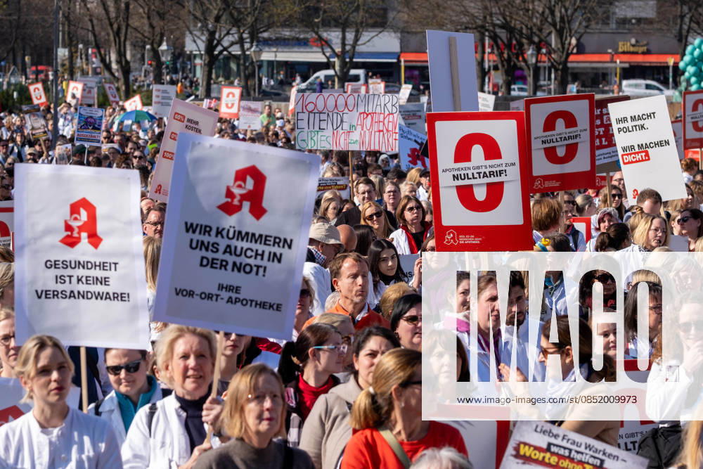 Under the slogan We wont work for free, several thousand pharmacists are protesting in Berlin The pharmacies are demanding higher fees and fear that the supply of medications will be insufficient if the curr sp2026032121692