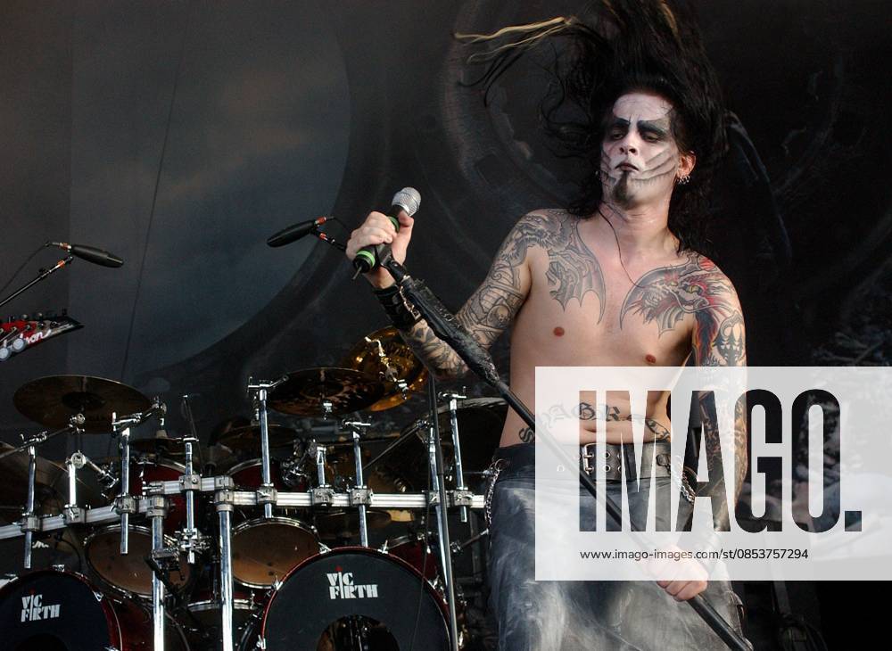 Dimmu Borgir Performs at Ozzfest 2004 August 28, 2004 - Pittsburgh, PA, U.S. - August 28, 2004; Pittsburgh, PA, USA; Singer SHAGRATH of the Norwegian death metal band DIMMU BORGIR perfroms at OZZFEST 2004 held at the Post-Gazette Pavilion. Mandatory Credit: Photo by Jason Nelson AdMedia. ( ) Copyright 2004 by Jason Nelson