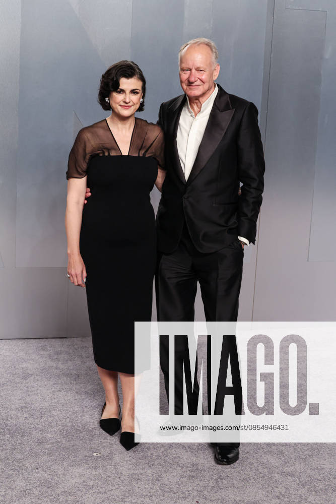 2026 Vanity Fair Oscar Party MUSEUM ROW, MIRACLE MILE, LOS ANGELES, CALIFORNIA, USA - MARCH 15: Megan Everett-Skarsgard and husband Stellan Skarsgard wearing Zegna arrive at the 2026 Vanity Fair Oscar Party (98th Annual Academy Awards) Hosted By Mark Guiducci held at the David Geffen Galleries at the Los Angeles County Museum of Art (LACMA) at 5905 Wilshire Blvd on March 15, 2026 in Museum Row, Miracle Mile, Los Angeles, California, United States. (Photo by Xavier Collin Image Press Agency)
