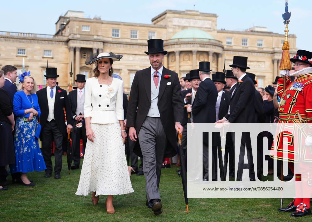 The Prince and Princess of Wales attend a Garden Party The Prince and Princess of Wales attend a Garden Party to celebrate frontline workers from across the United Kingdom, at Buckingham Palace, London, UK, on the 8th May 2026. Picture by Aaron Chown WPA-Pool London Buckingham Palace London United Kingdom WHA-0817