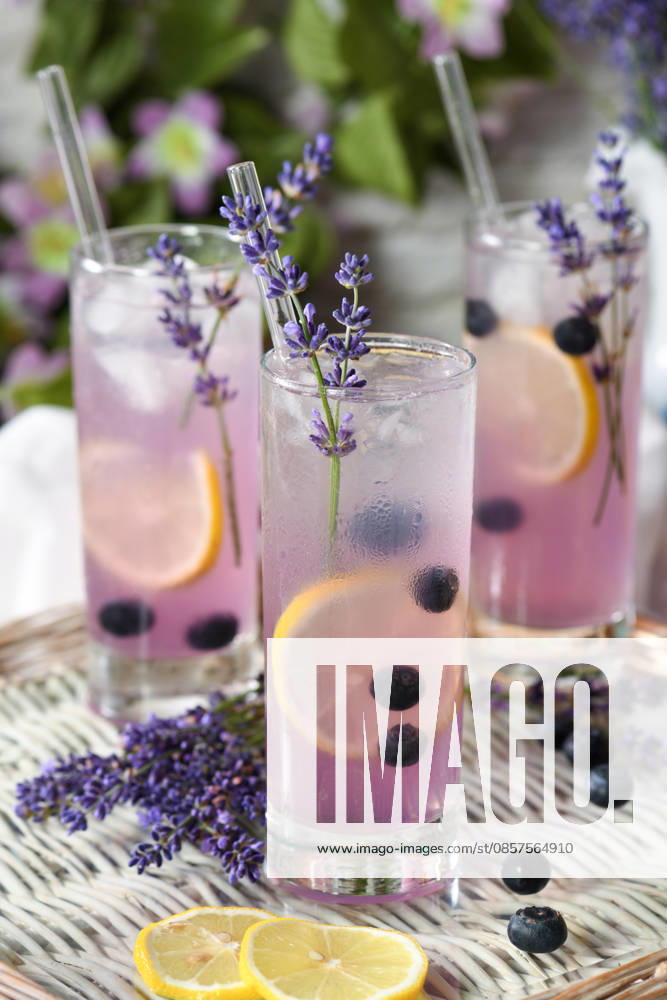 Lavendel-Schorle-Cocktail Lavendel-Schorle-Cocktail (License=RF)