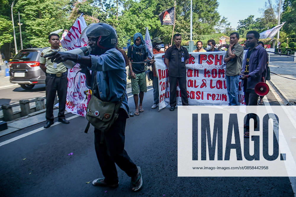 Papuan student activists protested during World Environment Day celebrations in Bandung, Indonesia. They opposed the National Strategic Project (PSN) and geothermal project in the Gede Pangrango area of ‹â€¹West Java, as well as the seizure of indigenous land, criminalization, and militarism in Papua. They also called for a free Palestine and an end to Israeli oppression. Bandung Indonesia - ZUMAr272 20260605_zip_r272_014