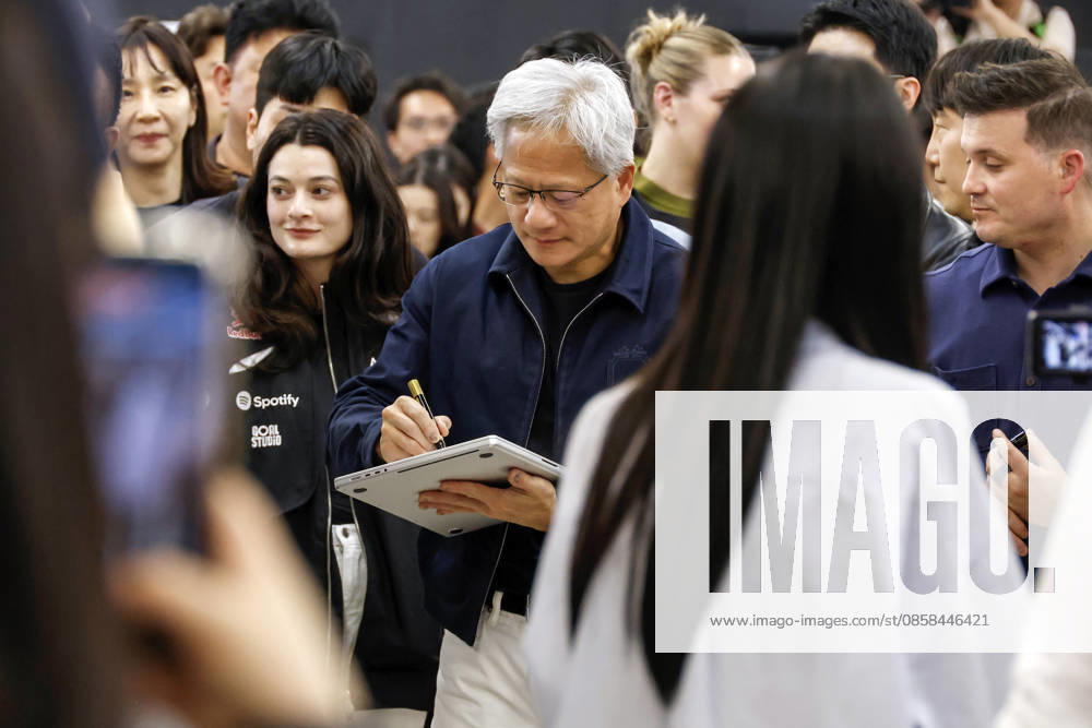 Nvidia CEO jensen huang visits T1 base camp, meets Faker in Seoul Jensen Huang, chief executive officer of Nvidia, visits T1 Base Camp, a PC gaming center operated by esports organization T1, in Seoul, South Korea, on June 05, 2026. Seoul South Korea