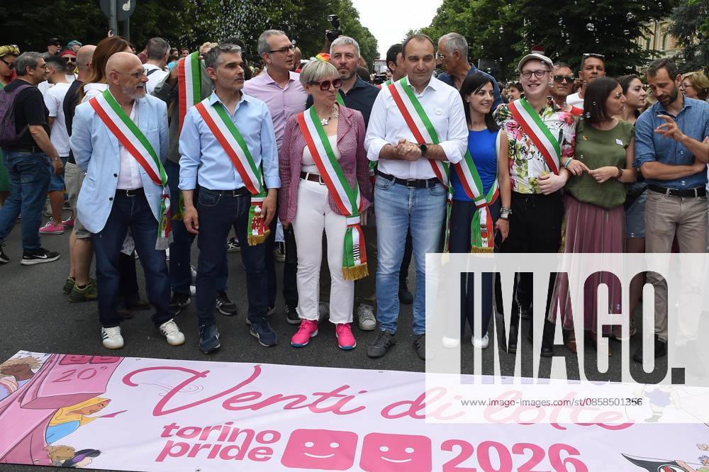 Photo IPP Massimo Rana Turin 06 06 2026 Gay Pride in Turin 20 years after the first exit in the photo mayor of turin stefano lo russo Italy Photo Press World Copyright