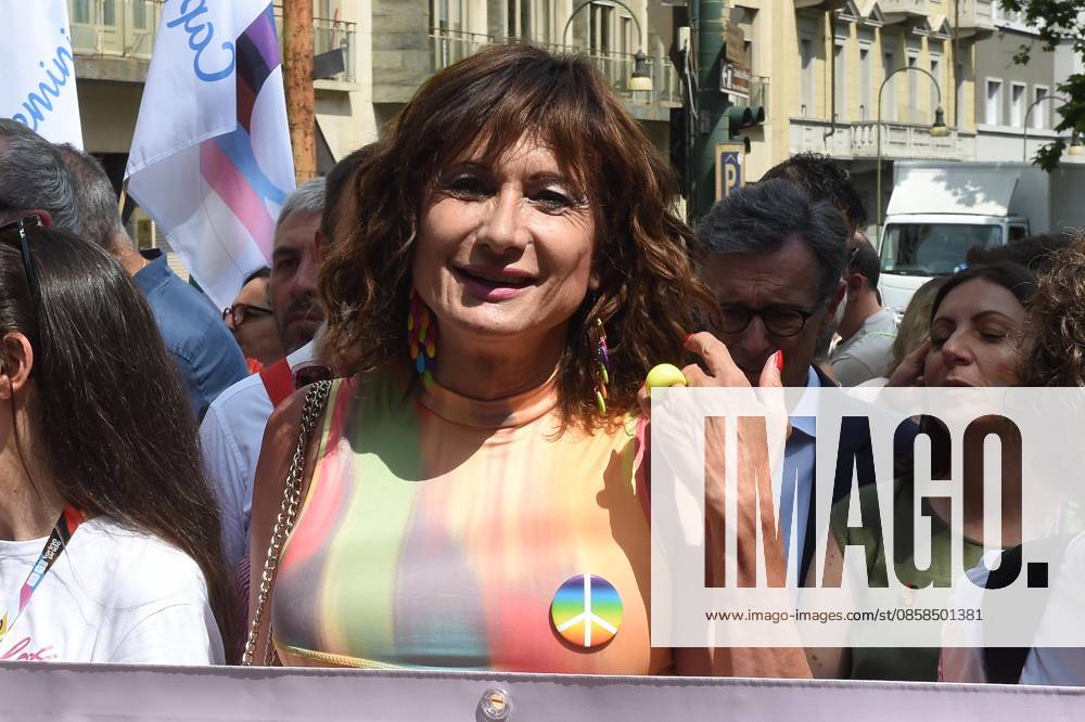 Photo IPP Massimo Rana Turin 06 06 2026 Gay Pride in Turin 20 years after the first exit in the photo vladimir luxuria Italy Photo Press World Copyright