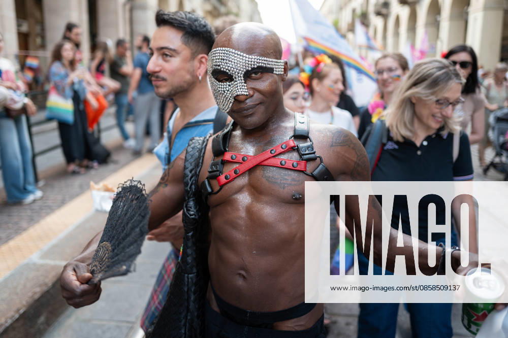 IPA85406949 - Turin. PRIDE 2026 more than 150,000 people parade through the streets of the city center. Pictured: images from Pride