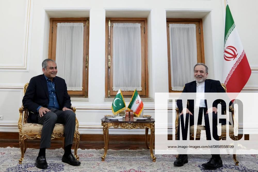 Abbas Araghchi - Mohsin Naqvi meeting in Tehran TEHRAN, IRAN - JUNE 07: (---- - MANDATORY CREDIT - IRANIAN FOREIGN MINISTRY HANDOUT - NO MARKETING NO ADVERTISING CAMPAIGNS - DISTRIBUTED AS A SERVICE TO CLIENTS----) Iranian Foreign Minister Abbas Araghchi meets with Pakistani Interior Minister Mohsin Naqvi in Tehran, Iran on June 07, 2026. Iranian Foreign Ministry Handout Anadolu Tehran Iran. Editorial use only. Please get in touch for any other usage.